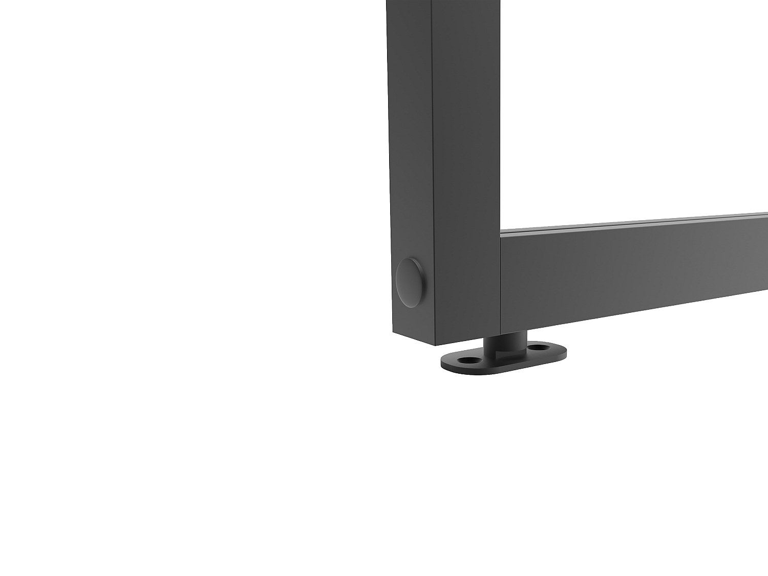 Porte coulissante avec système en applique style verrière - aluminium et verre trempé - H204 x L83 cm - Noir - CLOSIDA - 6