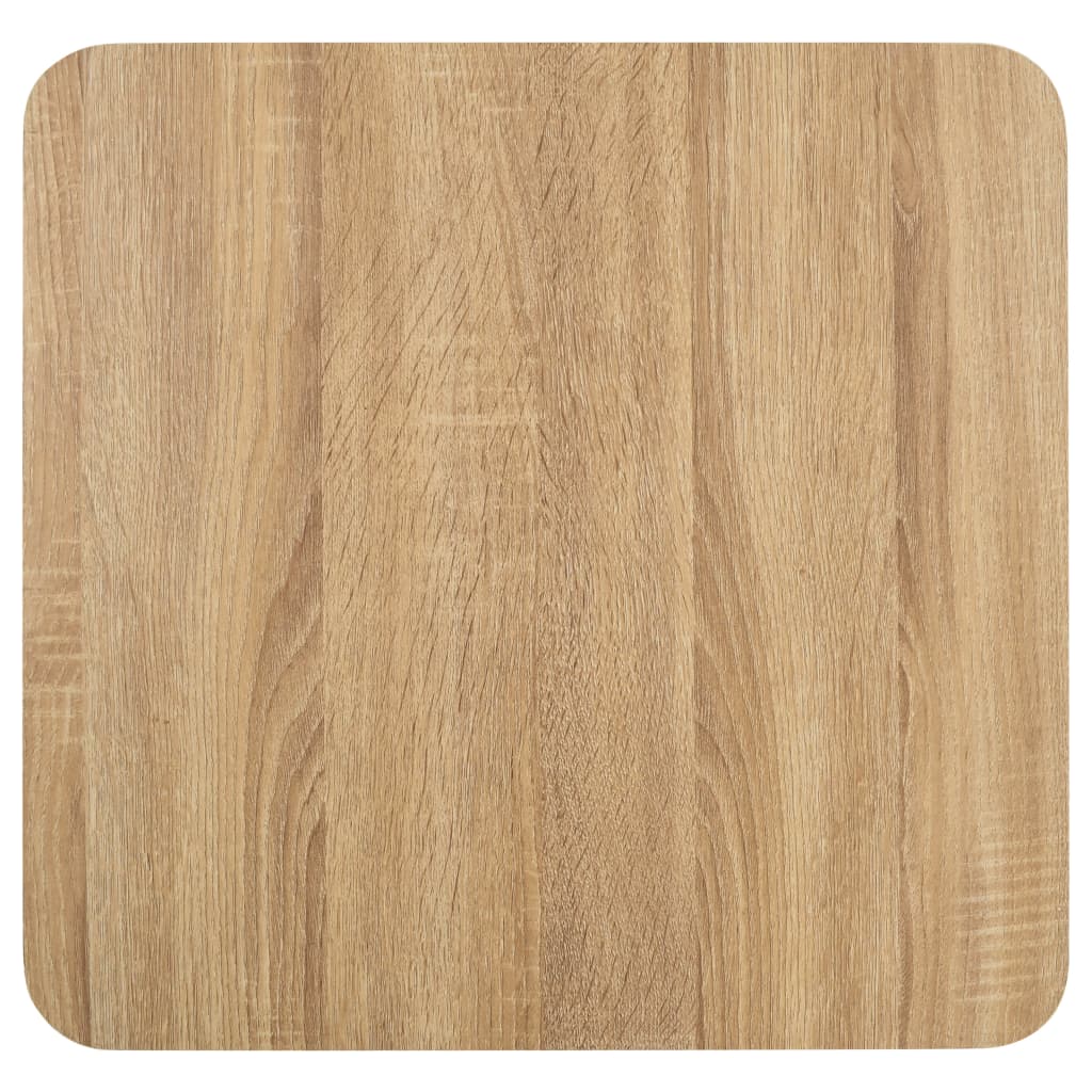 Table d'appoint auxiliaire table de bistro hauteur 75 cm MDF et acier ...