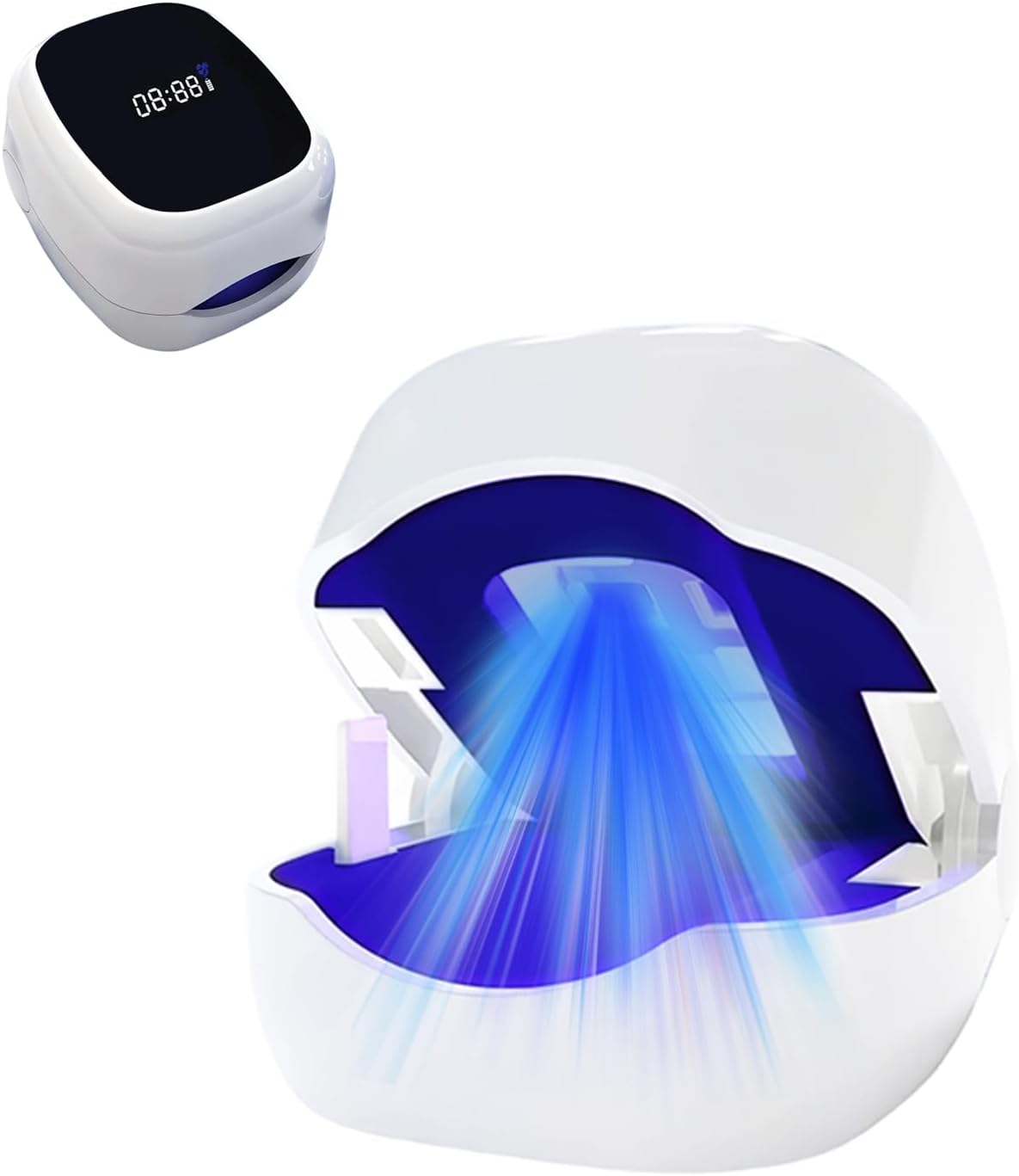 Szybkie działanie lasera na grzybicę paznokci. Wysoka skuteczność. Terapia zimnym laserem. Komfortowe leczenie wielu palców u stóp i stóp (6 lamp