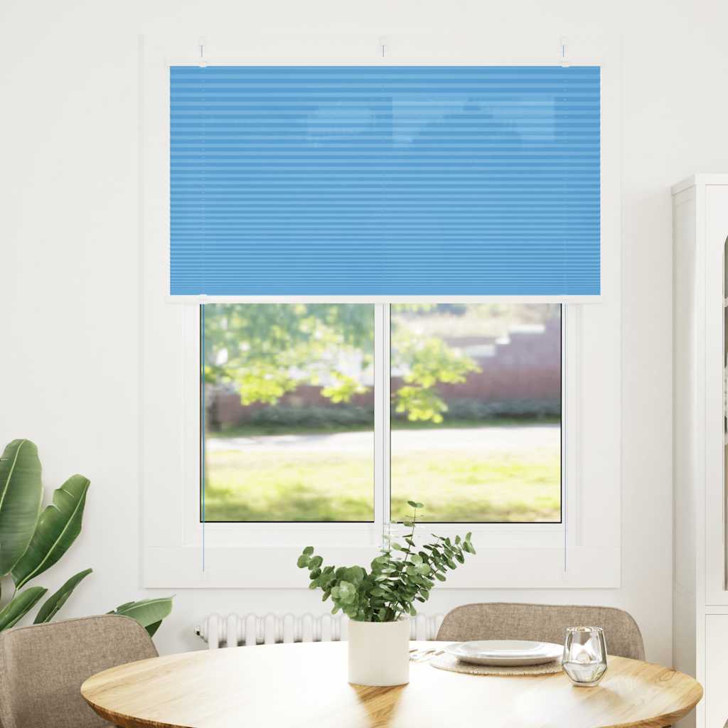 Store plissé bleu 110x200 cm de large Tissu 109,4 cm Polyester | Leroy