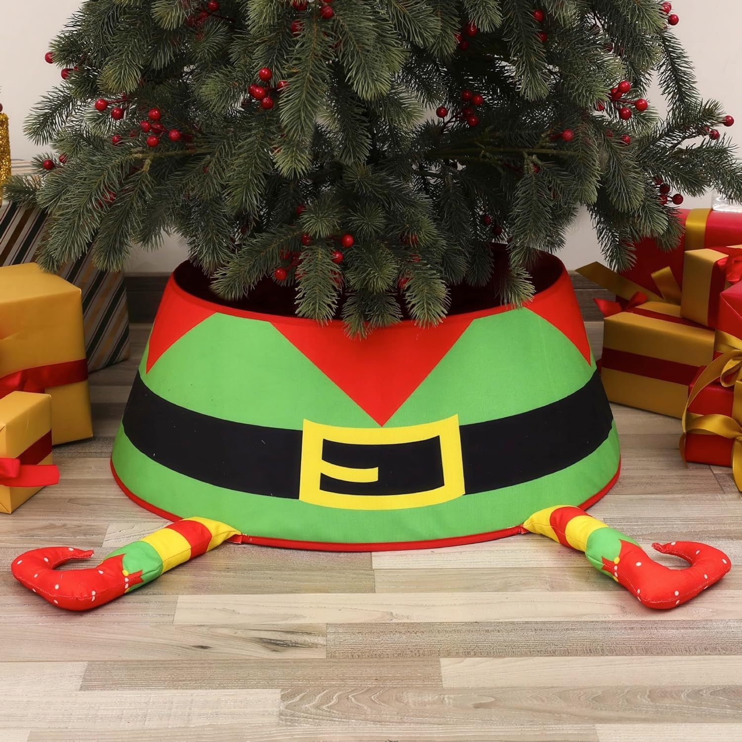 Spódnica choinkowa, spódnica choinkowa 40 cm, stojak na choinkę, osłona na choinkę (elf świąteczny)