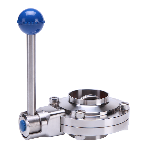Válvula de mariposa soldar DIN DN 20 (22x1,5) Inox 304