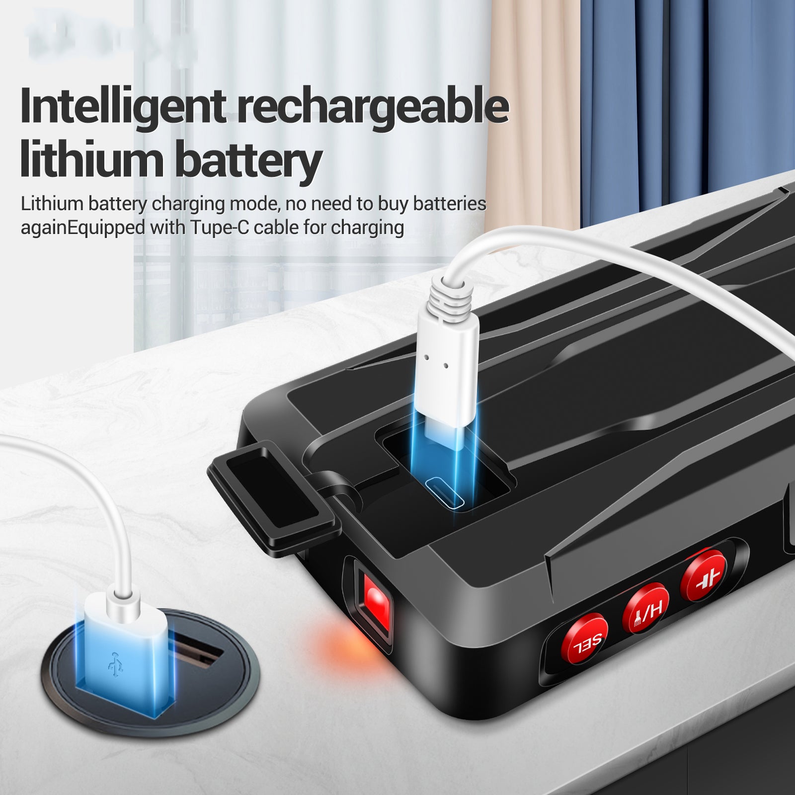 Multimetro digitale con ampio schermo LCD da 681,5 pollici, gamma manuale e automatica, misurazione multifunzione di tensione, corrente e resistenza - 4