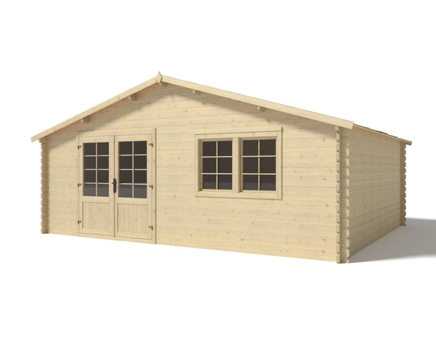 Caseta de jardín de madera 30 m2 - 6x5 m - 40 mm - DOM748 - ALTANKA - 2