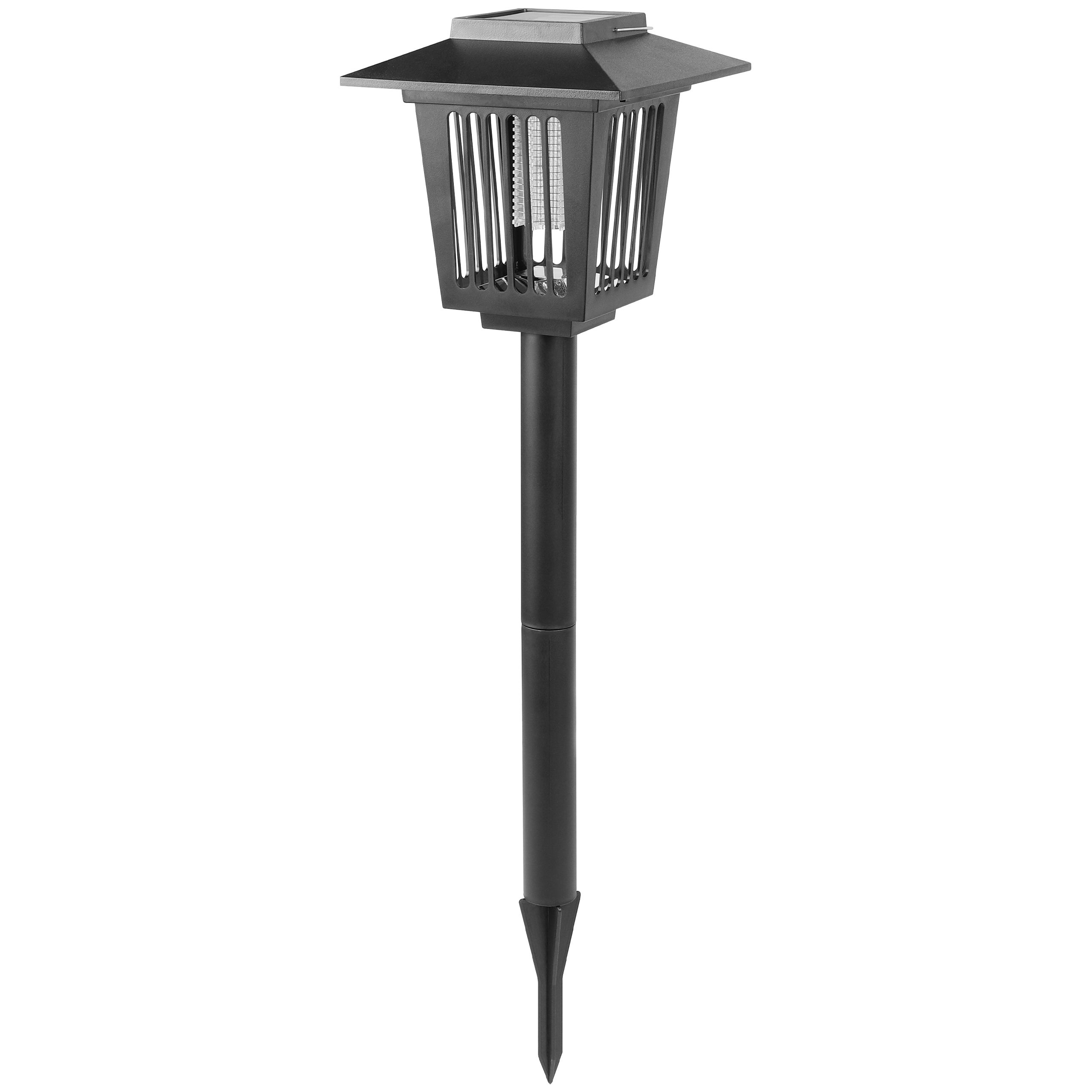Lampa LED solarna ogrodowa owadobójcza zimna biel 6500K 58cm IP44 wbijana czarna MasterLED