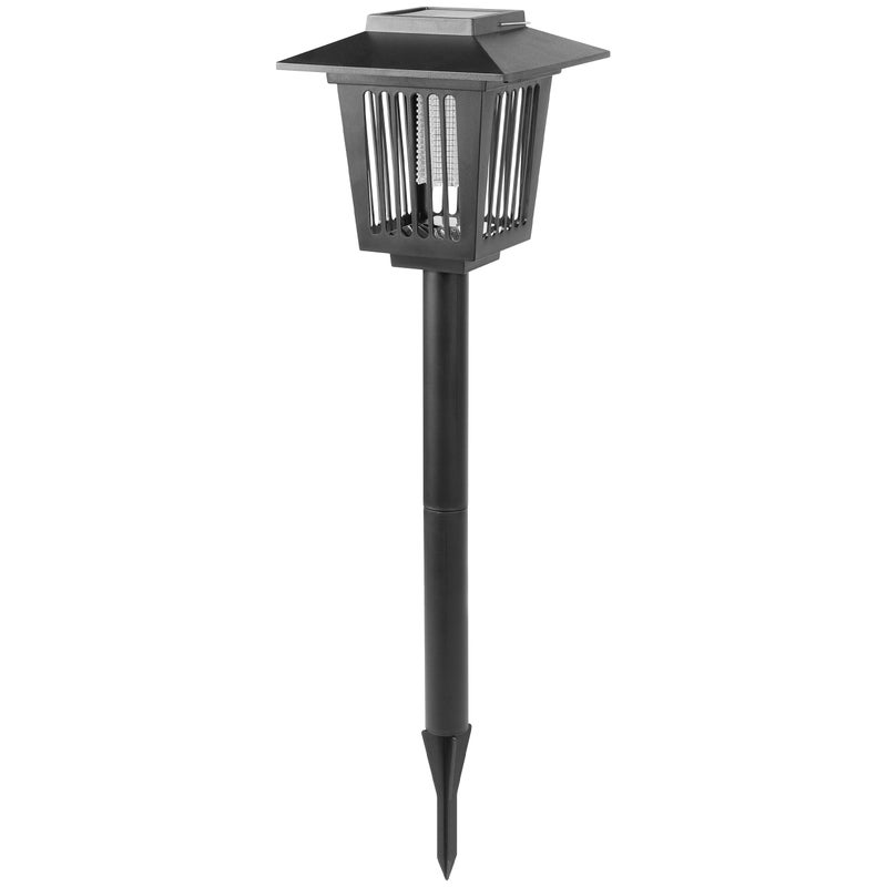 Lampa LED solarna ogrodowa owadobójcza zimna biel 6500K 58cm IP44 wbijana czarna MasterLED