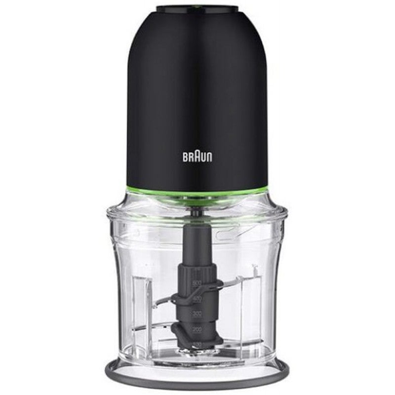 MediaMarkt Braun Mini Picadora, Multipractic 3 Ch3011bk, 500W, 0.5 L, 2 Velocidades, Triturar Hielo, Tecnología Quadblade, Negro - Imagen 6