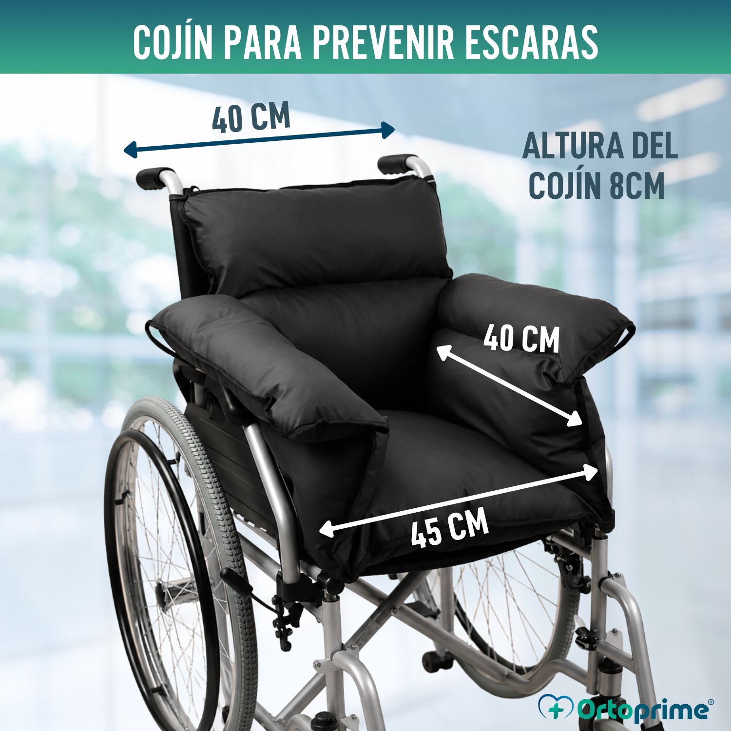 Protector Antiescaras Cojín Silla de Ruedas y Sillón Relax Ortoprime - 2