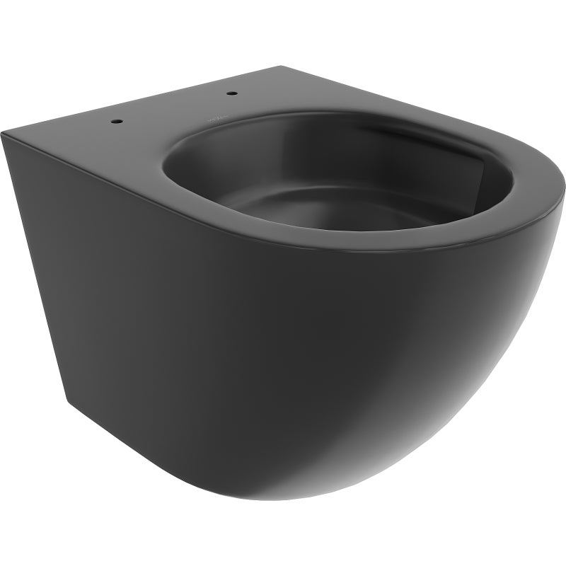 Mexen Lena miska wc Rimless Tornado, czarna mat - 3322XX85T
