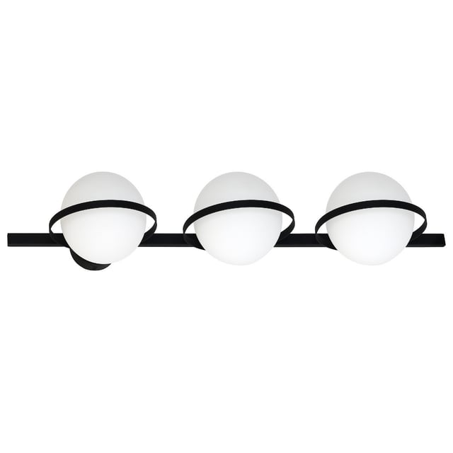 Kinkiet ścienny Drops czarno-biały 3xG9x5W wym: 21 x 75 x 21 cm szkło IP20 Aldex