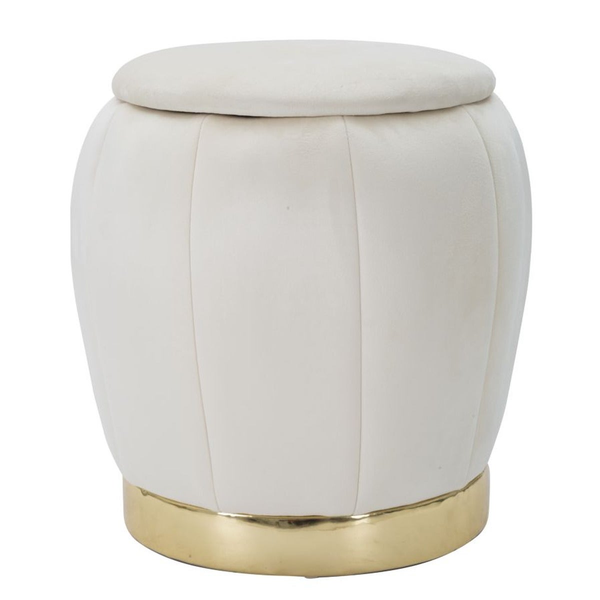 Pufa Lily, Drewno, Beżowy, Seven Design