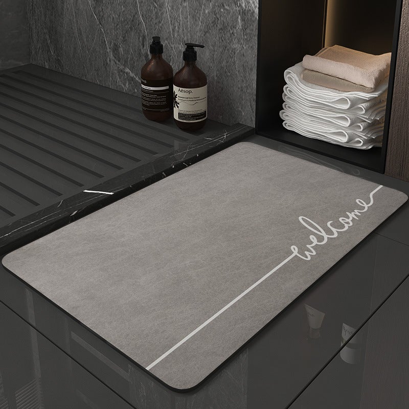 Tapis De Salle De Bain Antidérapant - Motif Requin Noir Et Blanc - 50,8 X 80 Cm - Dos En Caoutchouc - Lavable En Machine