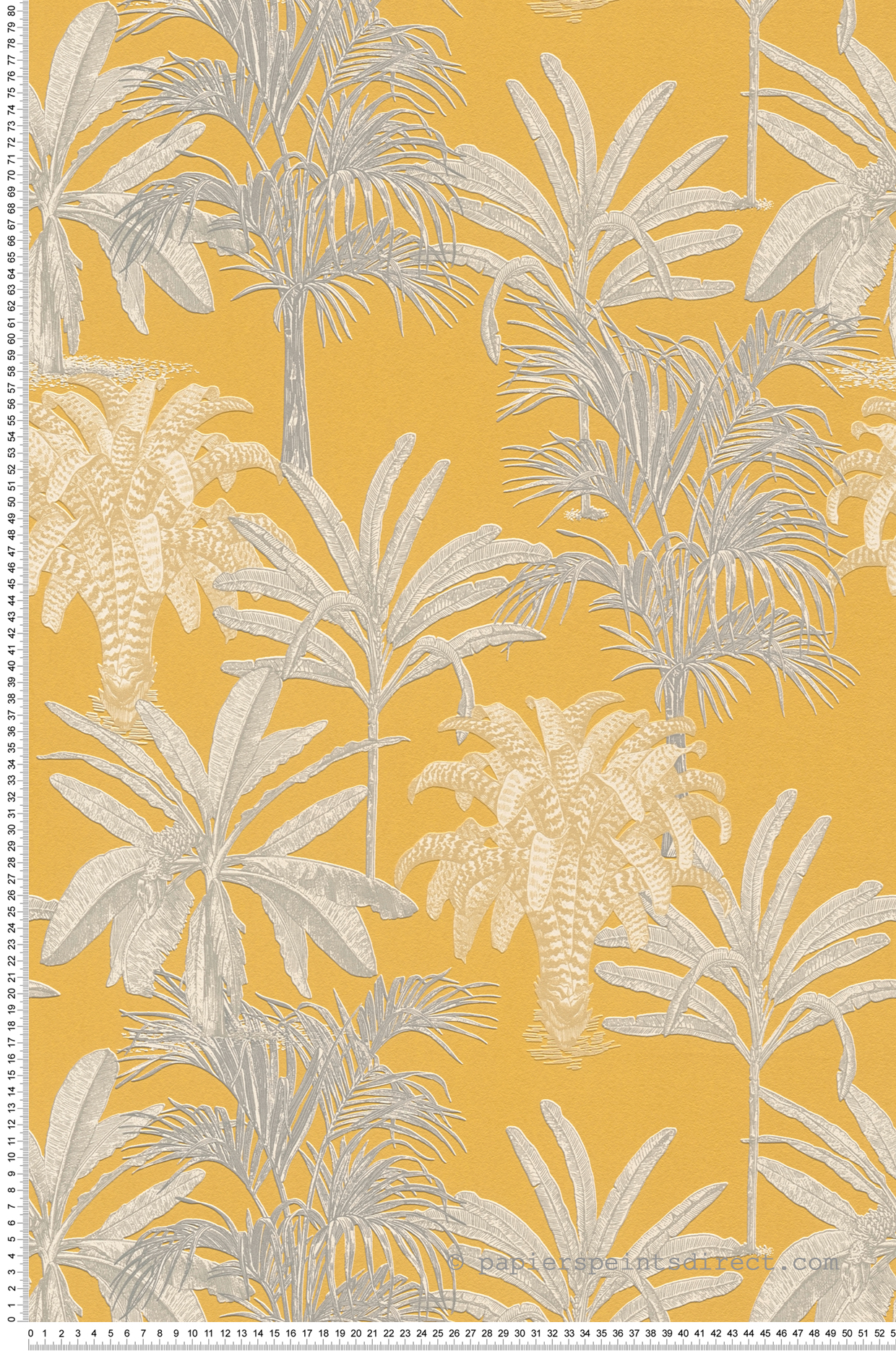 Papel pintado decorativo brillante dorado y naranja papel pintado palmeras estilo tropical papel pintado moderno para interior retro