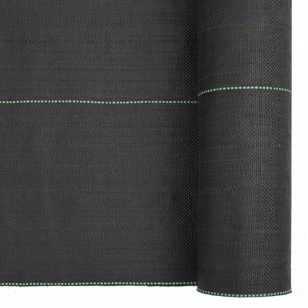 Membrane anti-mauvaises herbes en PP noire pour le jardin, 0,5 × 25 m - 6