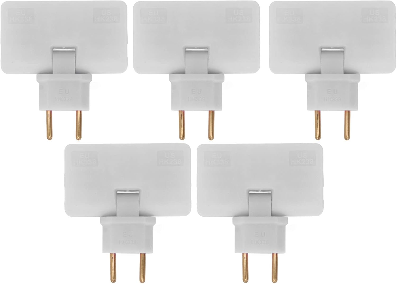 5 szt. Płaska Wtyczka Konwerter Gniazda Bezprzewodowy Obrotowy o 180 Stopni Adapter Gniazda UE 1 do 3 110-250V do Umieszczenia za Meblami.
