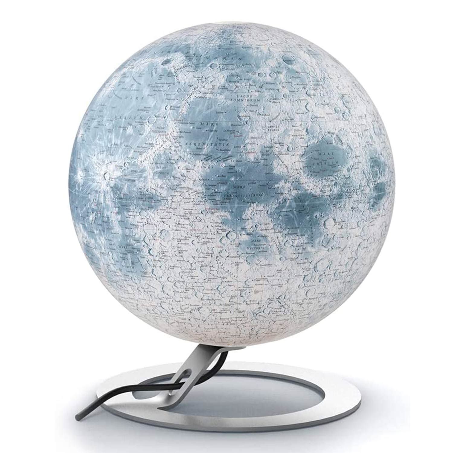 Mascagni 20ZO1150 Globe Terrestre décoratif Lumineux Noir-Mappemonde