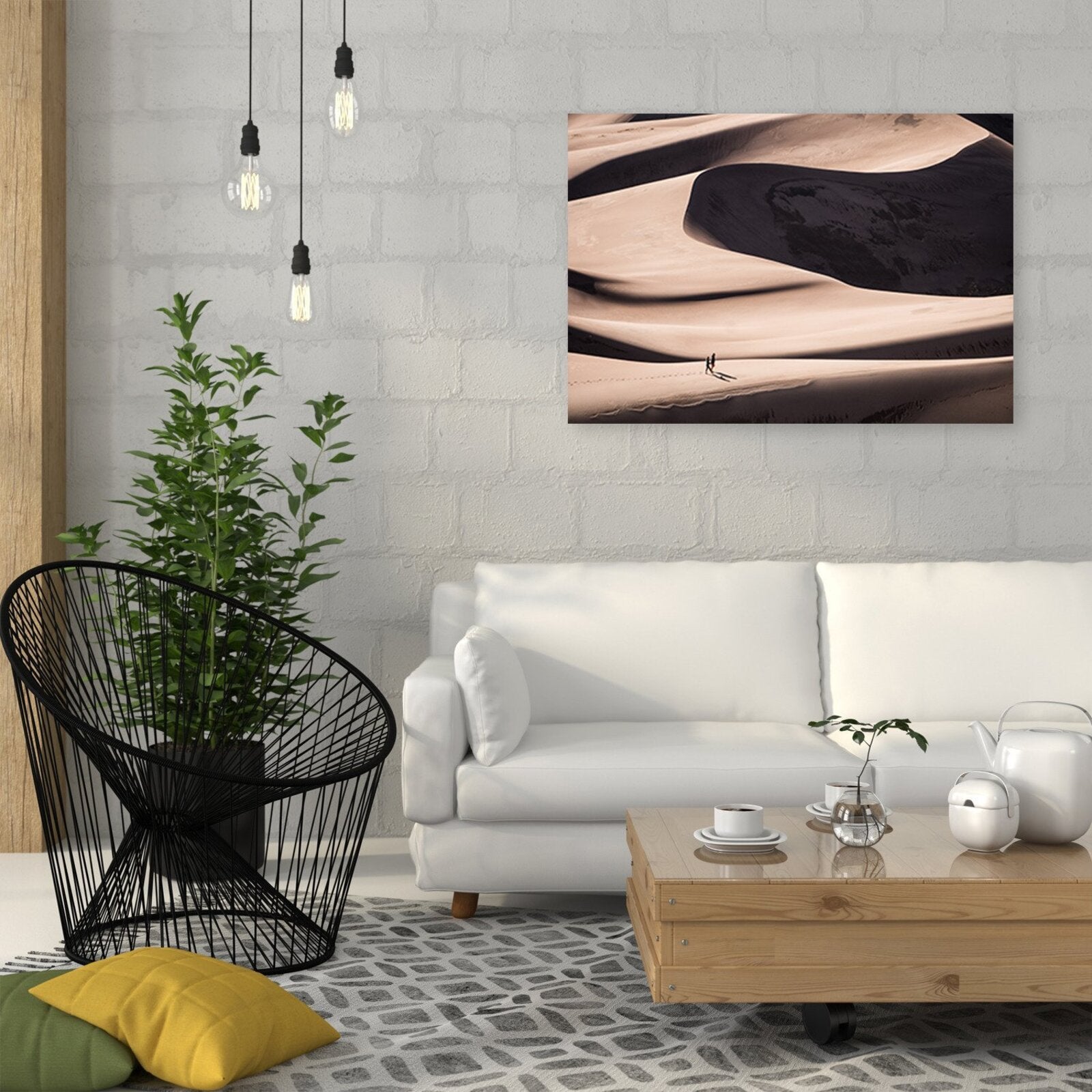 Tableau les gens dans le désert - 120 x 80 cm - 3