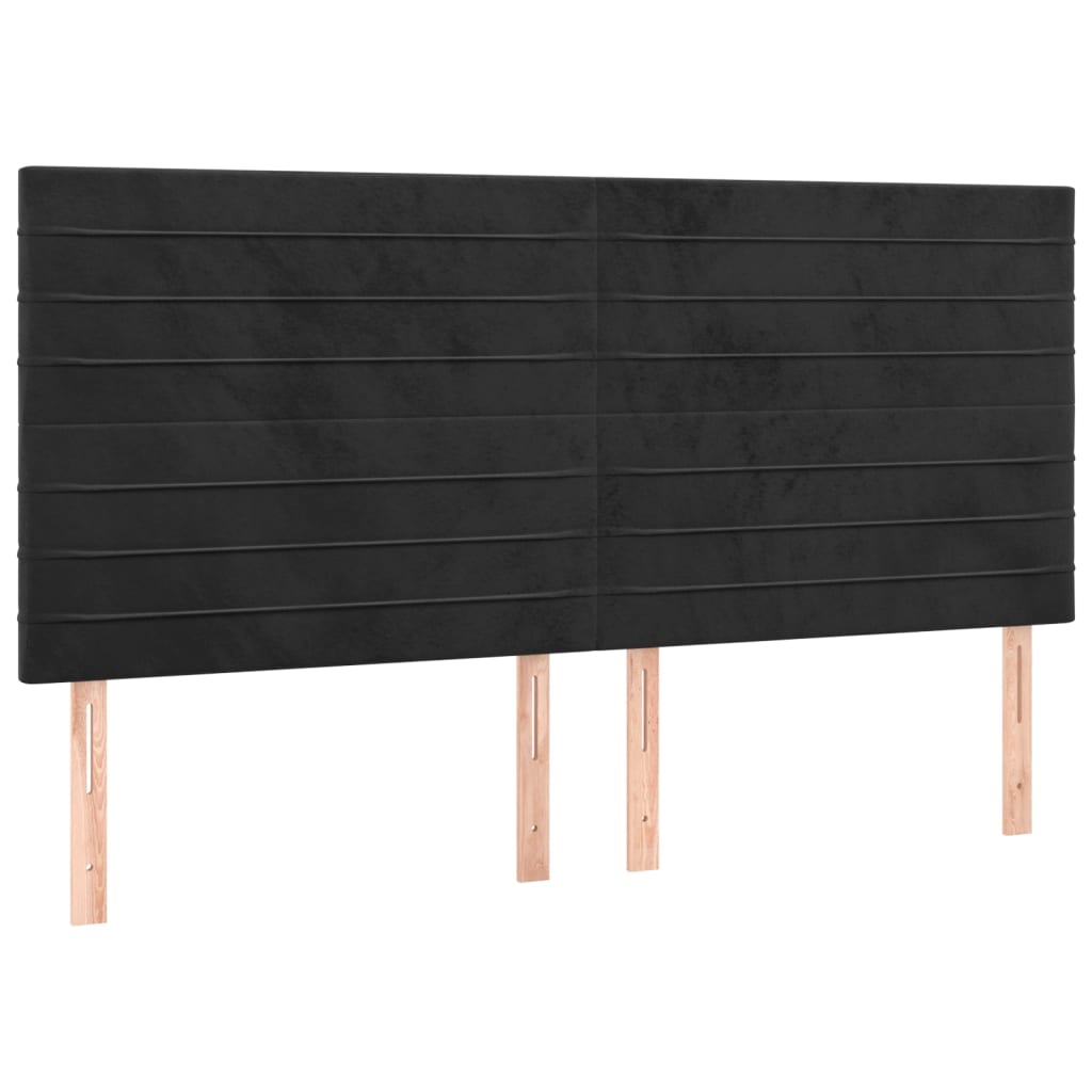 Maison Exclusive - Tête de lit Noir 180x5x118/128 cm Velours - 2