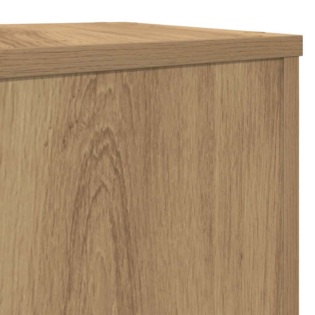 Lot de 2 supports pour plantes chêne artisanal en panneau de bois - 7