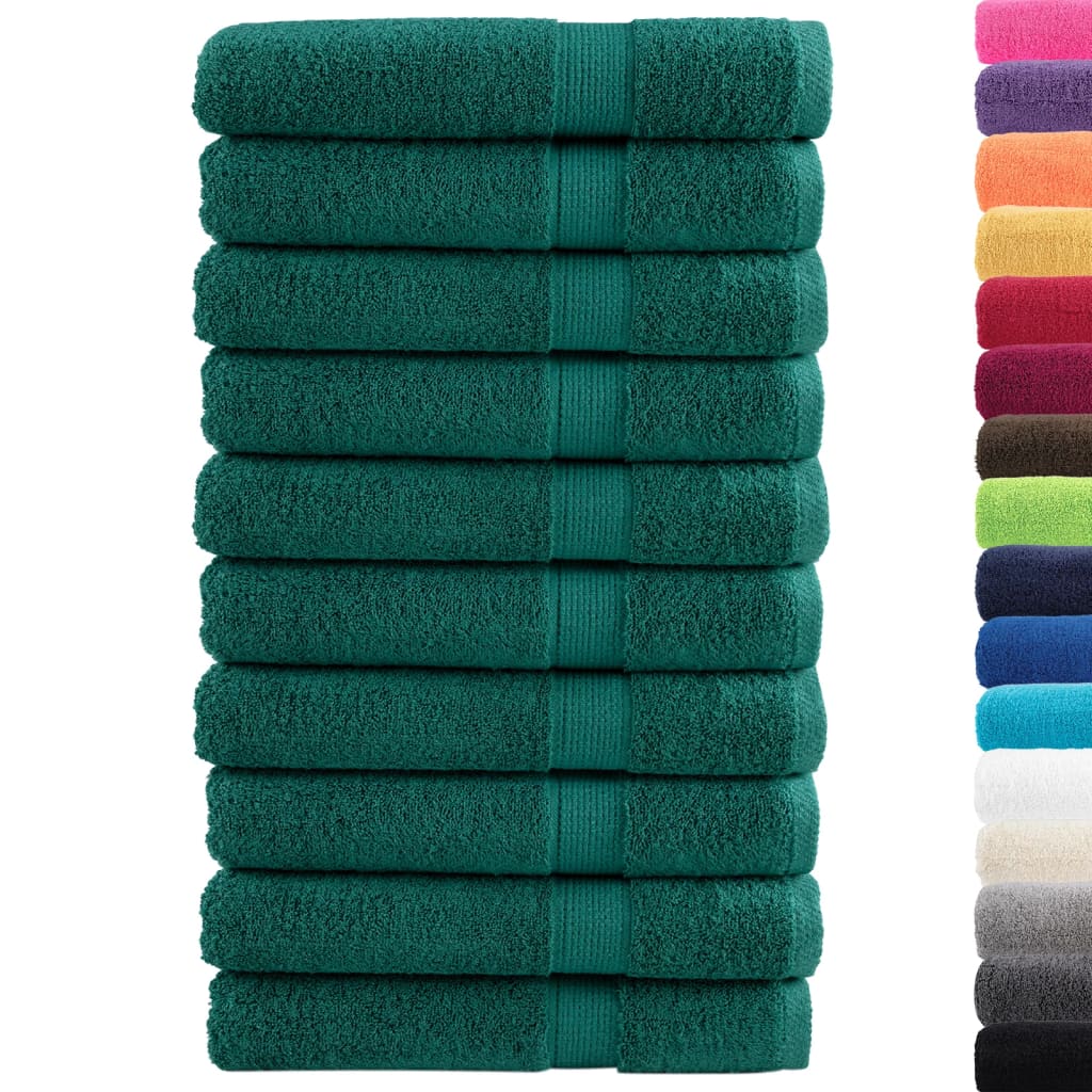 Set Di Asciugamani in Spugna, Disponibili in 6 Colori E 5 Dimensioni