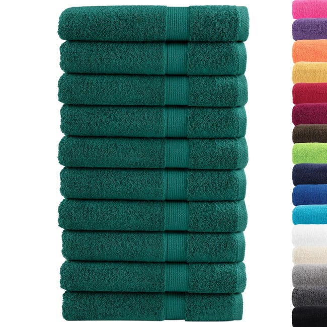 Set Di Asciugamani in Spugna, Disponibili in 6 Colori E 5 Dimensioni Set Di Asciugamani in Spugna, Disponibili in 6 Colori E 5 Dimensioni