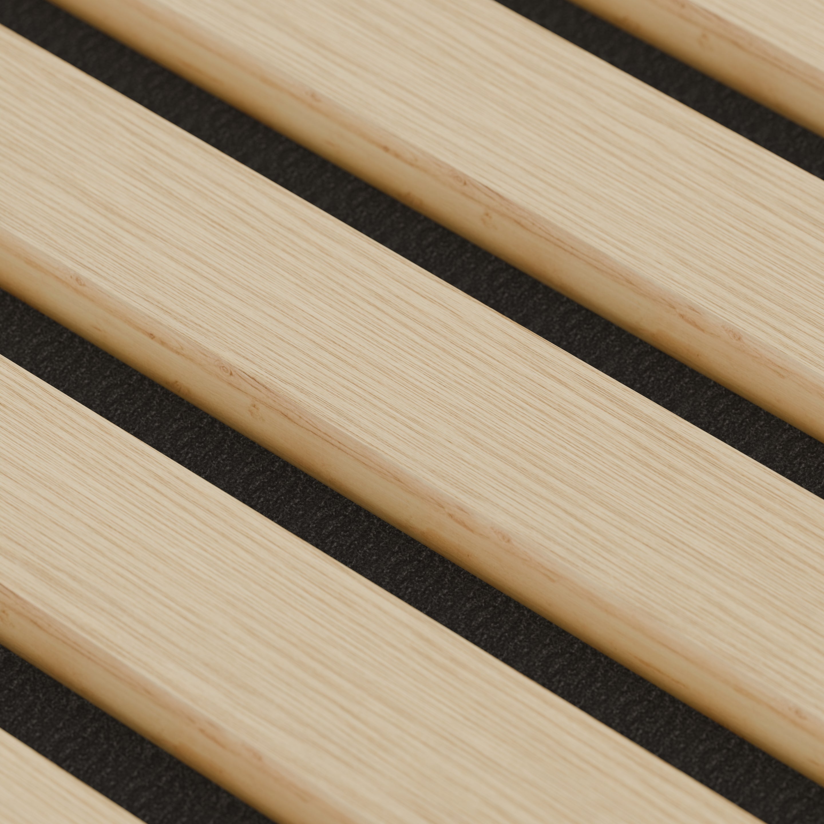Panneau Acoustique 11mm - Chêne - Feutrine Noire - 240x60cm - Lot de 4 - 3