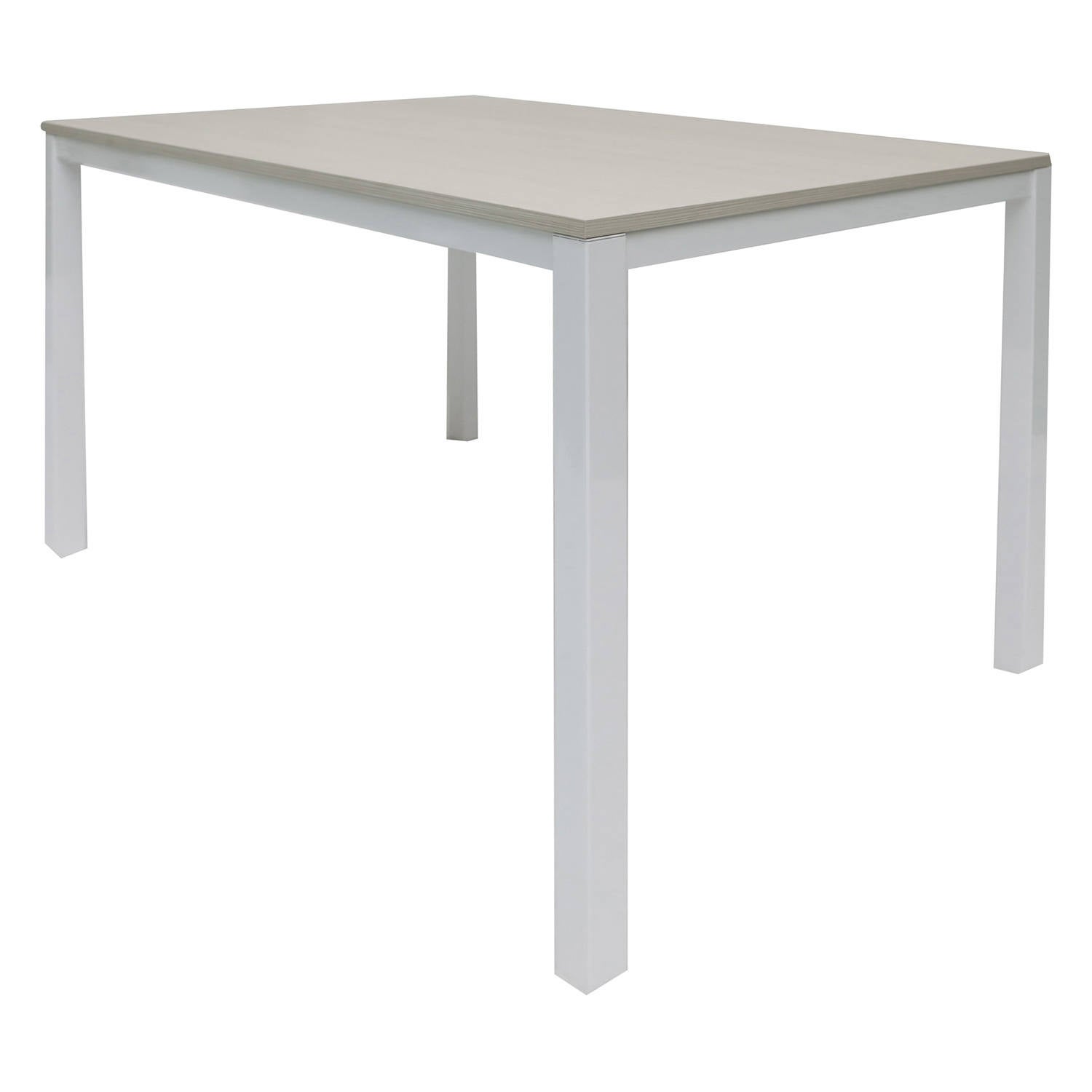 Table Pliante Castelmerlino 80x120 Cm - Plateau Mélèze Massif Naturel, Pieds Noirs Mat Rabattables, Ouverture En 5 Secondes, Fabriqué En Italie