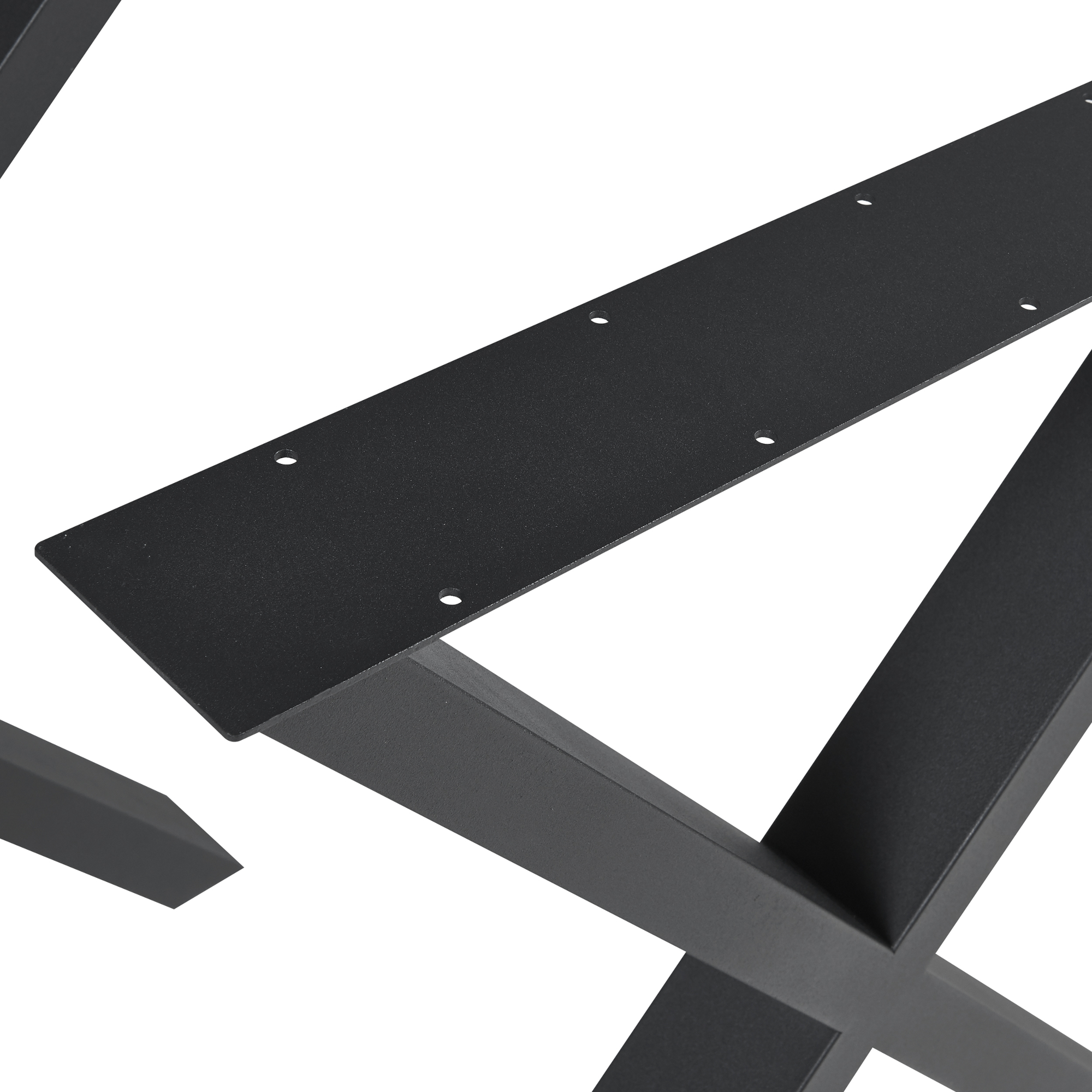 Lot de 2 pieds de table Greith acier 72 x 59 cm noir [en.casa] - 7