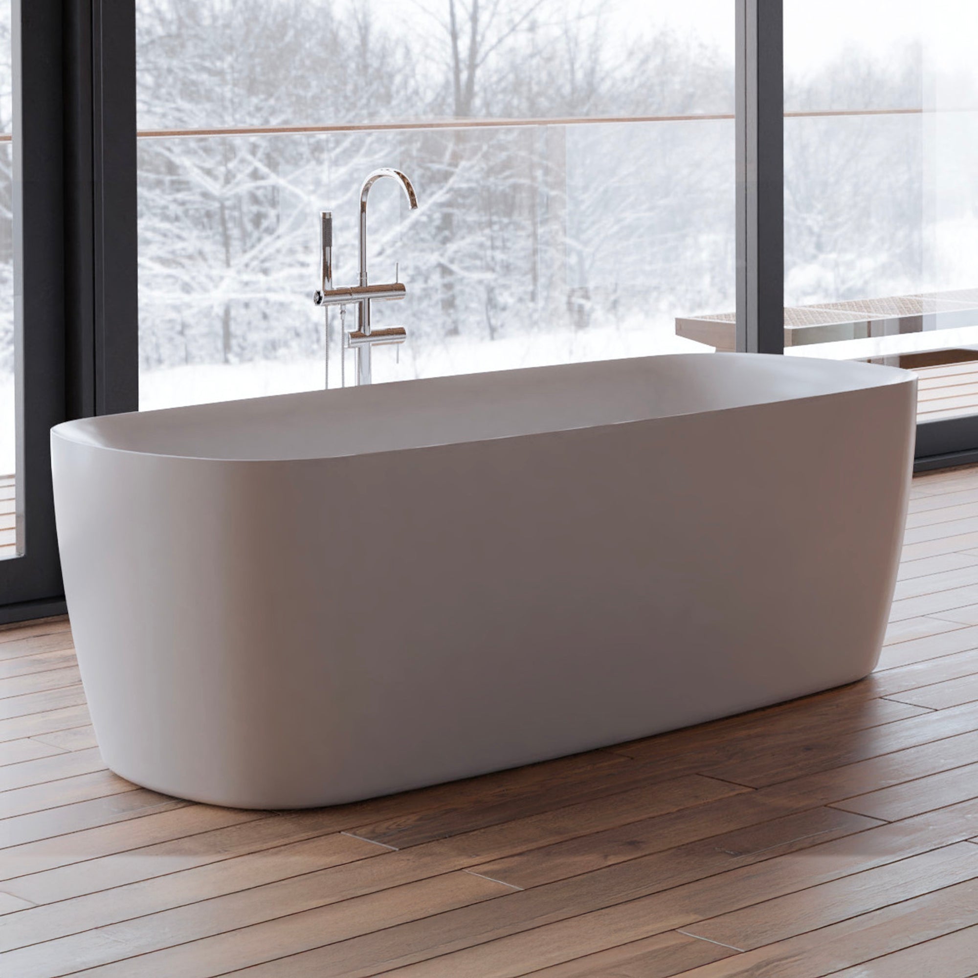 Baignoire Ilot Swing 170 blanche 170 x80 x58 cm, by SPALINA - 4