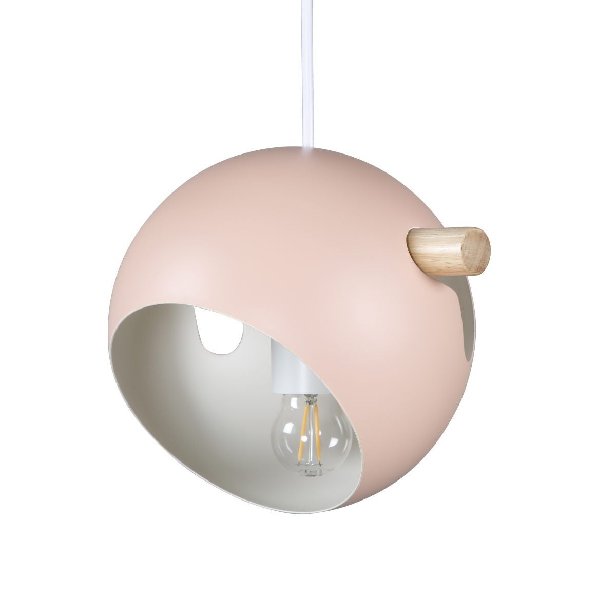 Tubbie oświetlenie lampa wisząca Ø23cm stal różany.