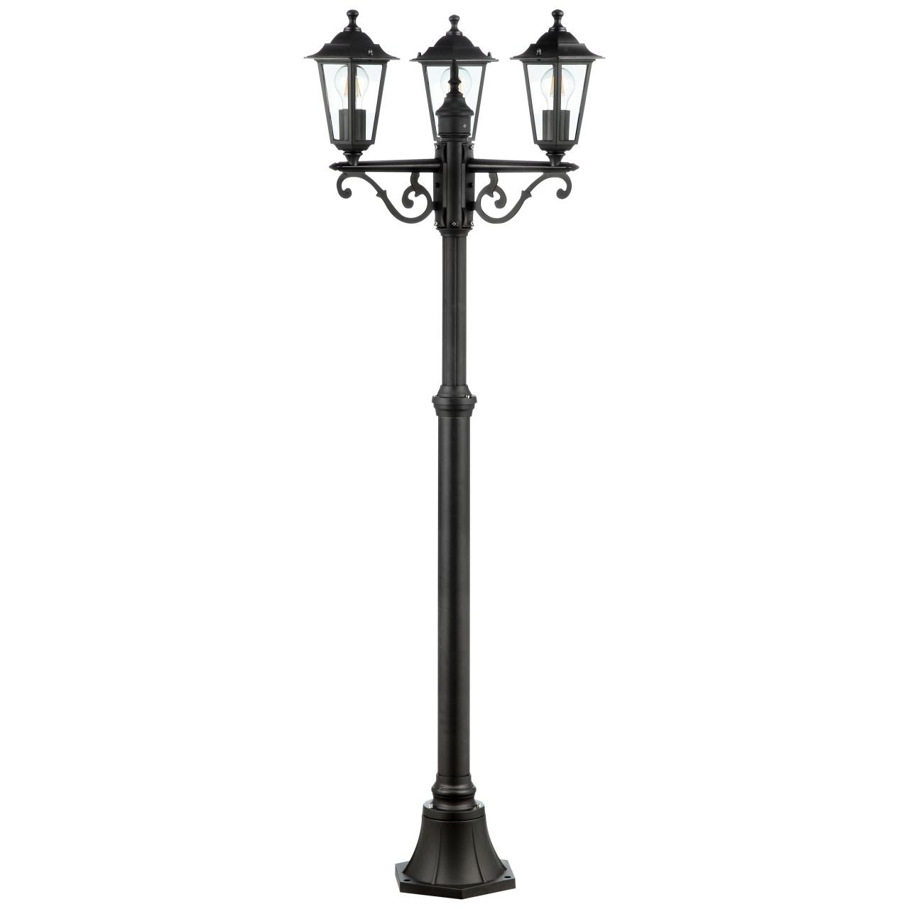 Lampadaire Kirou blanc pied bois IP20 E27 H.150cm Brilliant