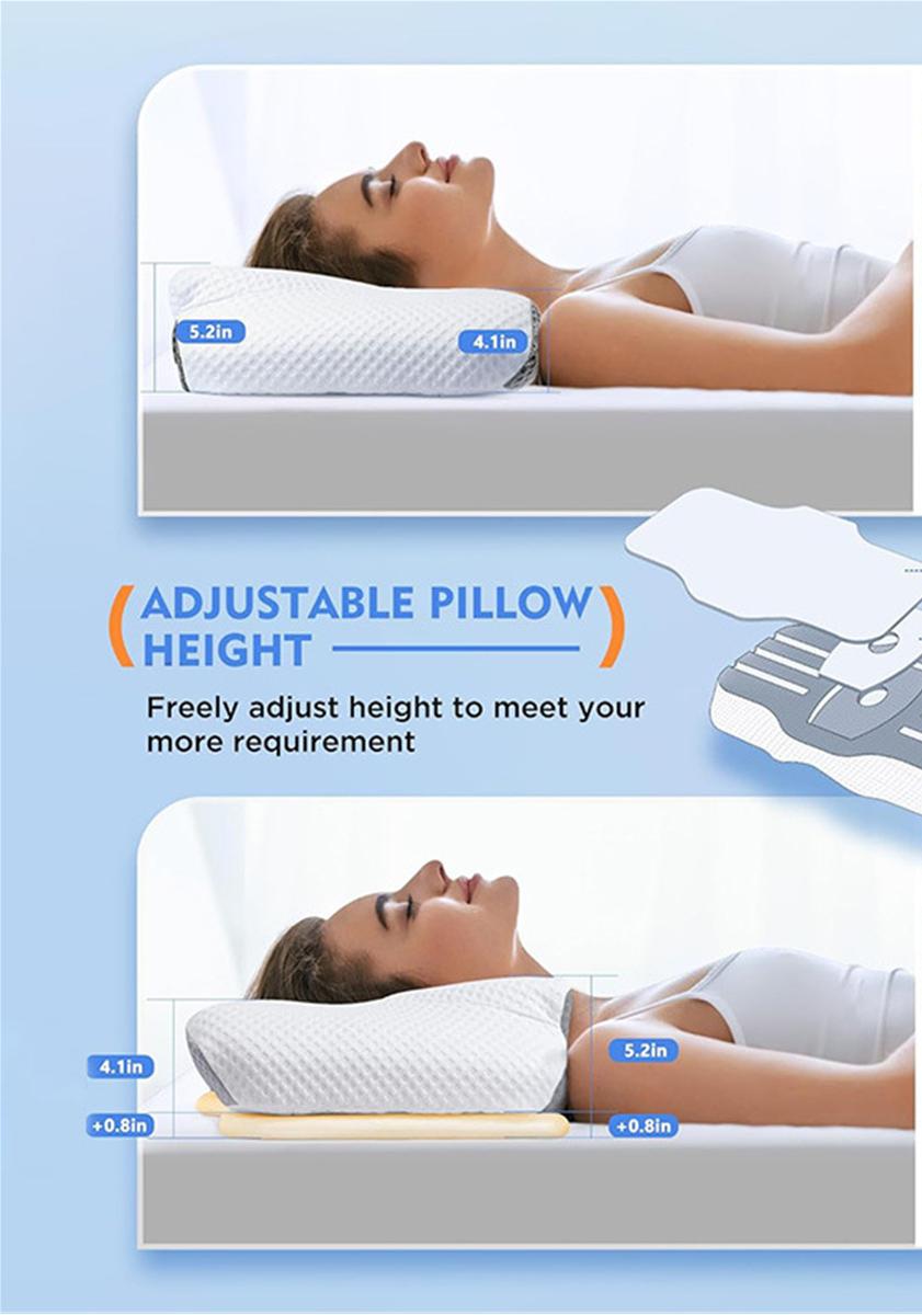 Almohada en forma de mariposa, almohada de mariposa de esquina, almohada de soporte cervical, almohada para dormir,núcleo de almohada cervical. - 3