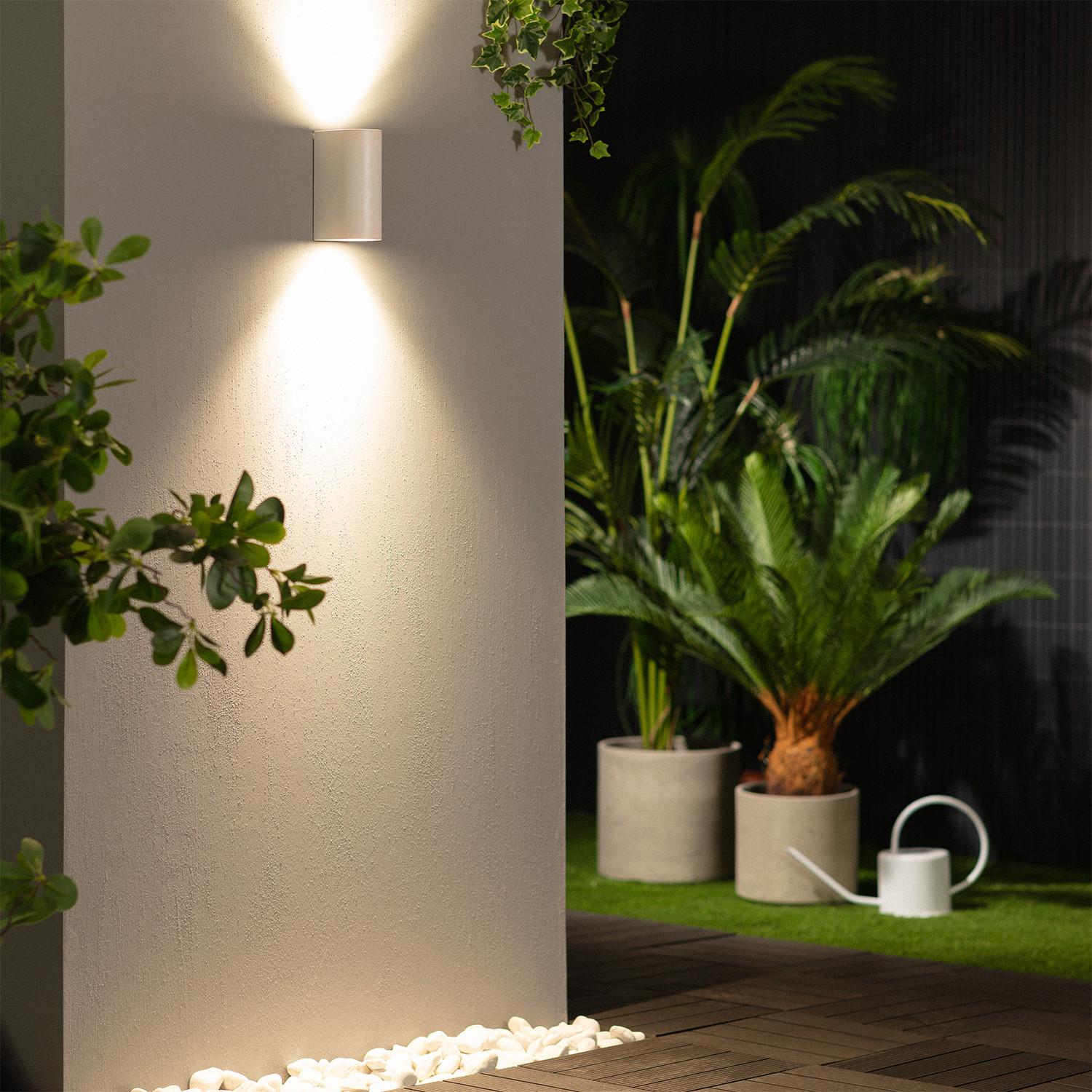 Applique Murale Ext rieure clairage Double Face Gala Blanche Blanc 