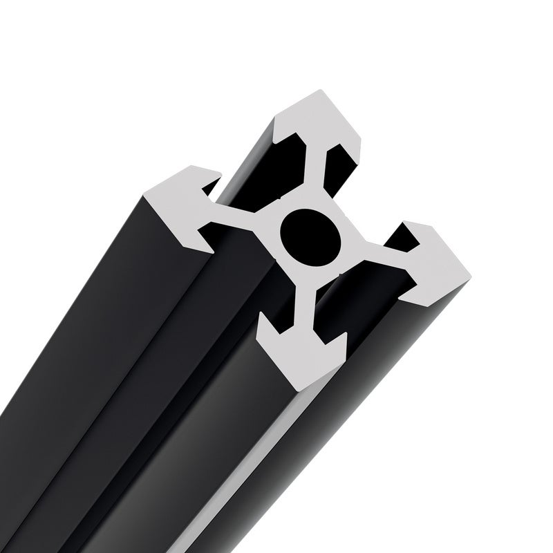 IYueMps 4 Unidades De Perfiles De Sistema Tipo V 2020 300mm De Perfil De Aluminio Extrusión De Riel Lineal Anodizado Para Impresora 3D Y Máquina CNC - Negro