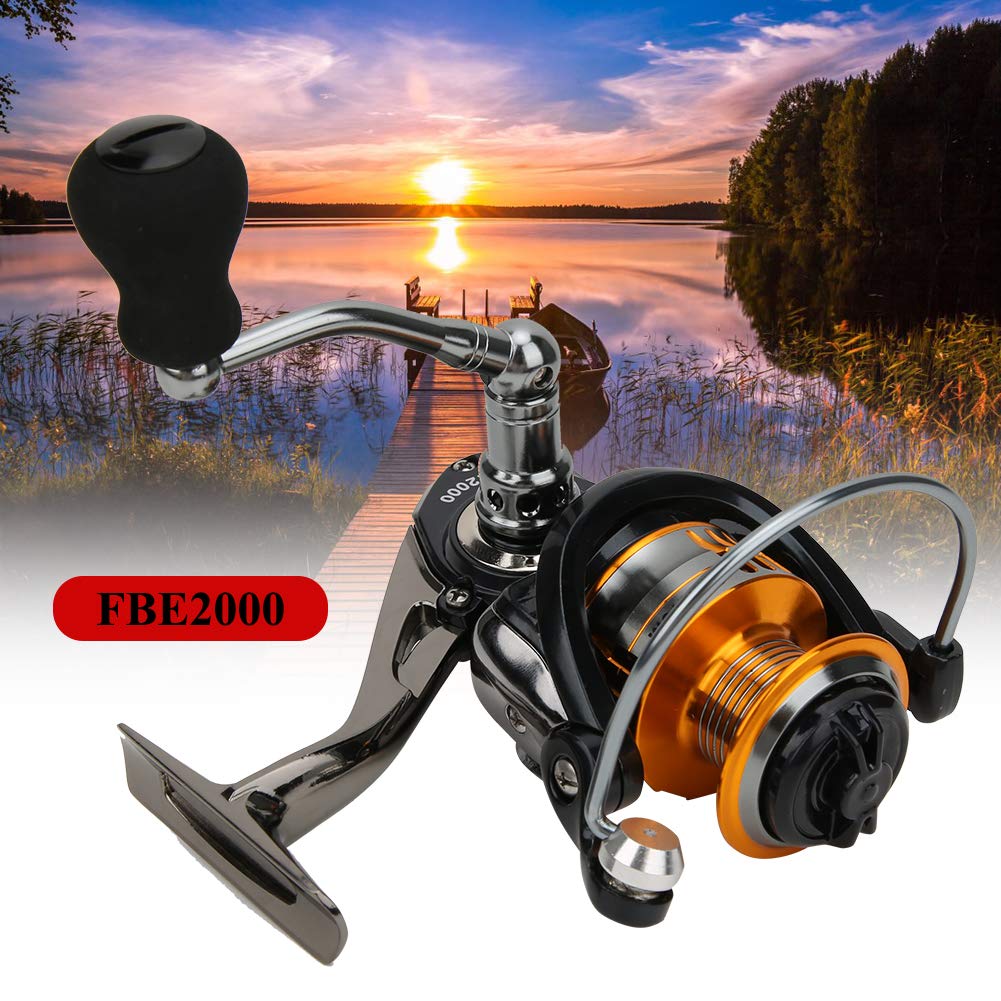 LeftRight Mulinello da pesca in metallo intercambiabile con esche per pesci Ruota per lancio ad alta velocità (FBE2000) - 9