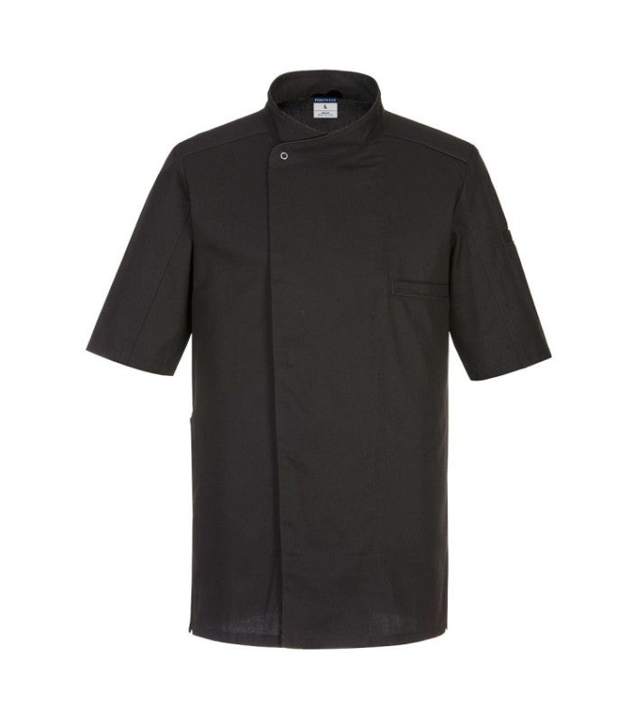 Portwest C833 Veste De Cuisine Suffolk Pour Chef Noir - Taille XL