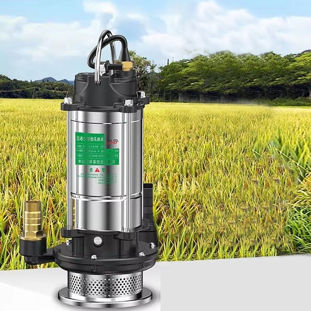 Pompe à eaux usées auto-amorçante FULEADTURE en acier inoxydable, 350 W, 5 m, idéale pour le pompage agricole et le jardinage, 220 V