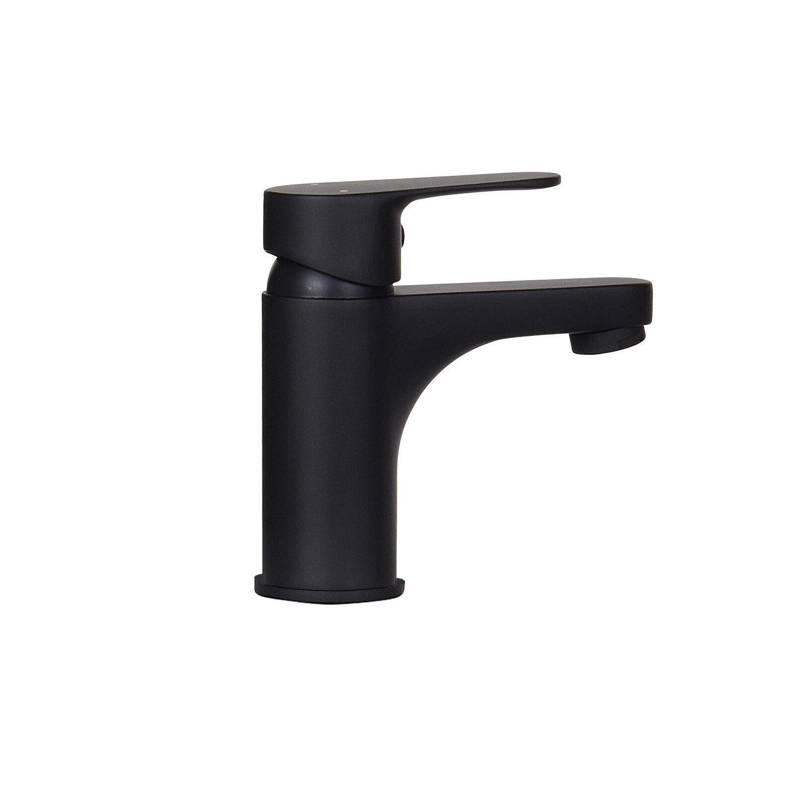 Ensemble lave-mains d'angle suspendu avec robinet noir - 8