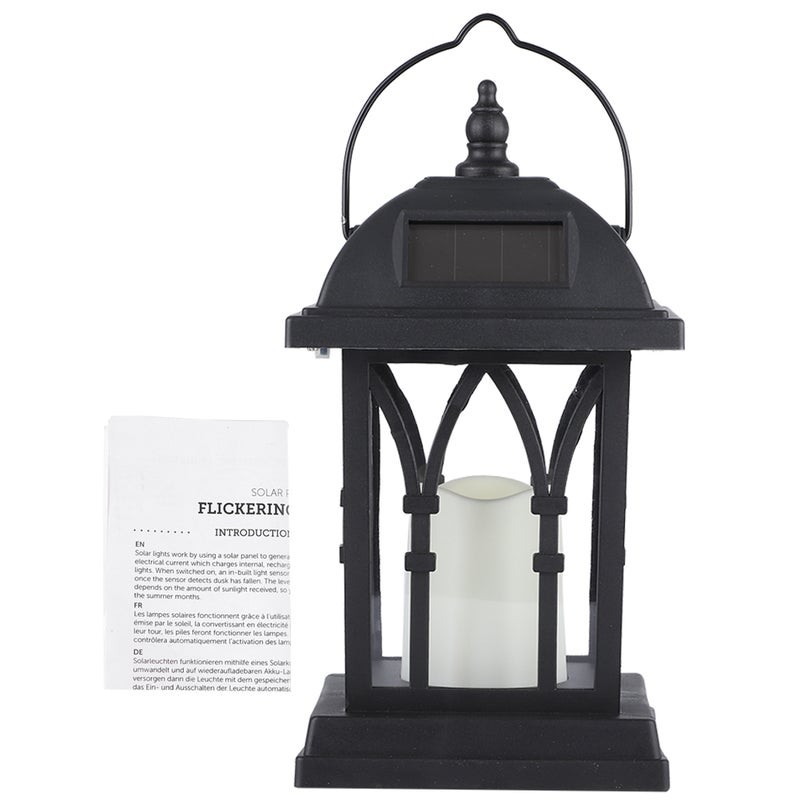 Zewnętrzna wisząca lampa solarna, świeca LED, światło płomienia, do ogrodu, na dziedziniec, patio, dekoracja