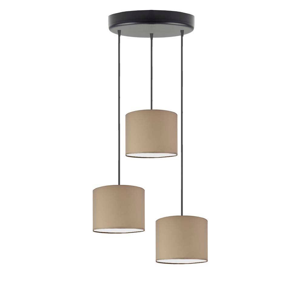 Lampa wisząca zwis żyrandol sufitowa z abażurami walec JAZZ Z3
