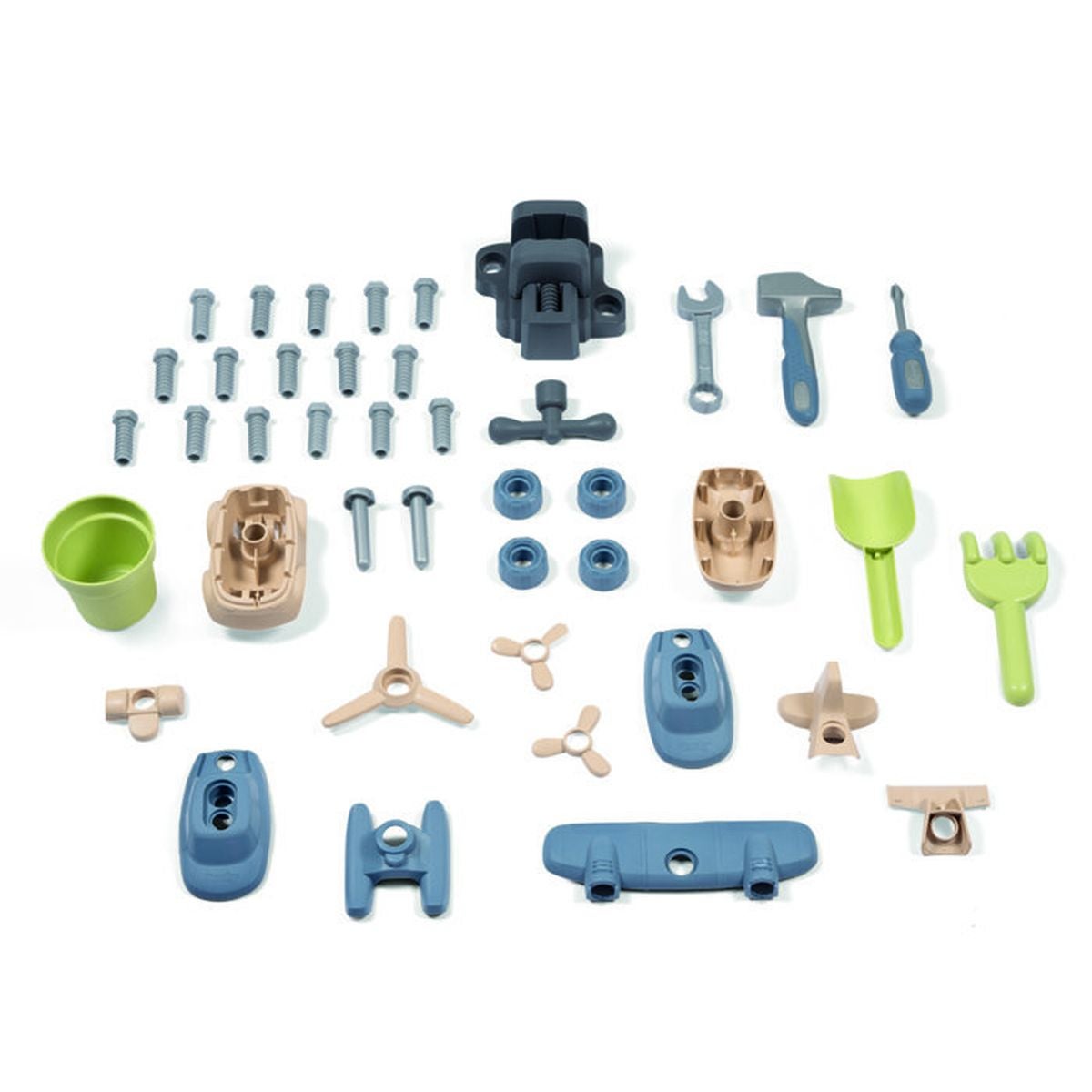 Smoby Life - Maison Nature + Atelier - Fabriquée en France - Matiere Recyclée - 39 accessoires - Des 2 ans - 3