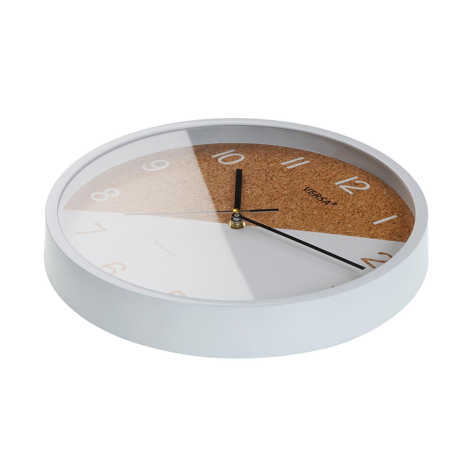 Versa Orologi da Parete Stile Moderno, Misure (H x L x L) 30 x 4,5 x 30 cm, Bianco - 2