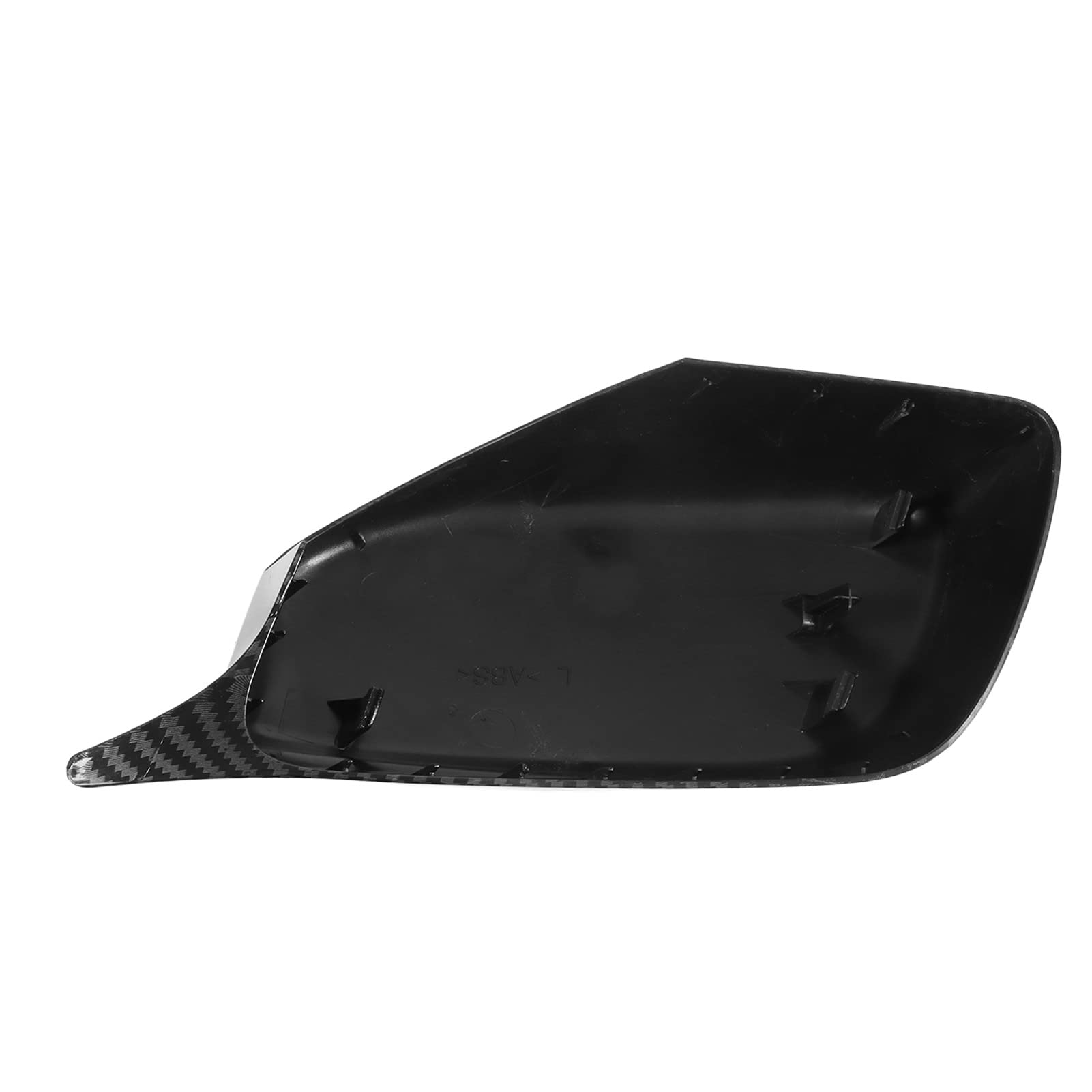 Copertura specchietto retrovisore esterno lato destro e sinistro 51167078360 per serie 5 6 E60 E61 E63 E64 2003-2007 (stile fibra di carbonio) - 6