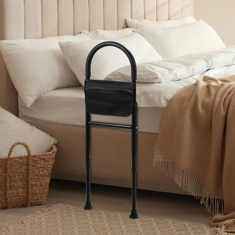 Barrière de lit Barrière anti-chute pour adultes âgés Poignée de maintien Barrière de lit réglable en hauteur Poignée de lit jusqu'à 150kg - 8