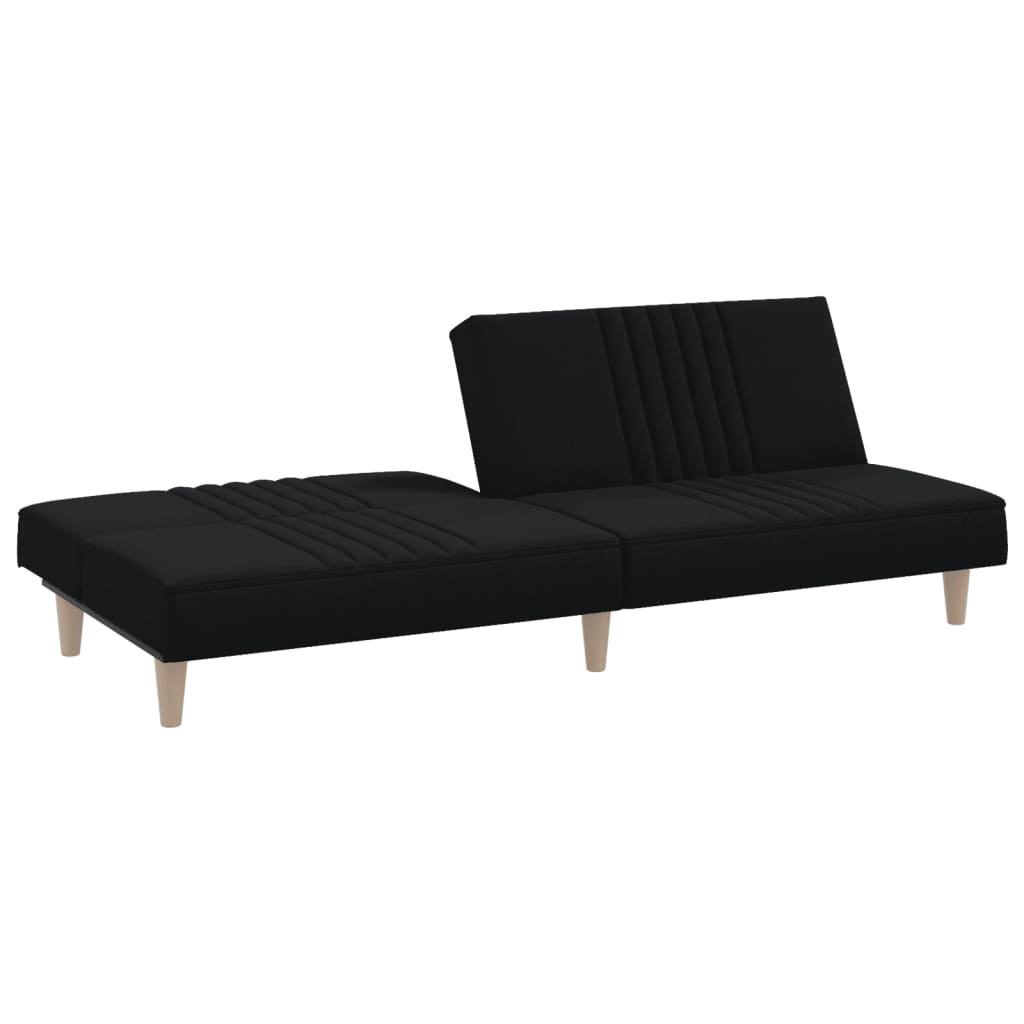 Divano letto 200 x 89 x 70 cm tessuto nero 02_0021012 - 5