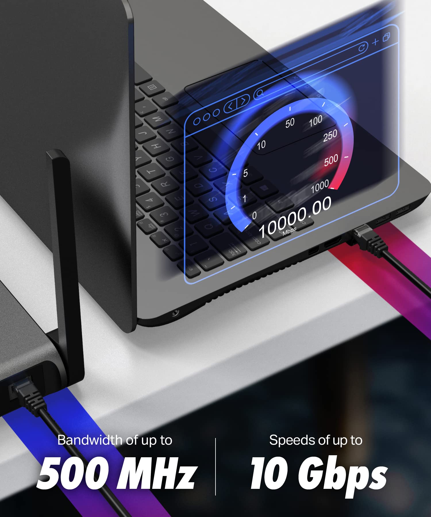 Cavo Ethernet Ikbc Cat6 50 Metri - Ad Alta Velocità Per Casa E Ufficio - Foto 2