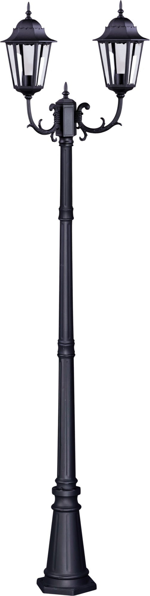 Latarnia ogrodowa Lozana czarna 2xE27x60W IP44 wym: 243 x 70 x 27 cm metal Kaja