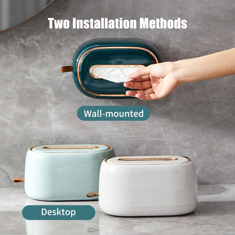 Porta Fazzoletti Trasparente Da Scrivania – Contenitore Elegante In PET, Per Cucina Bagno Ufficio, Design Minimal E Pratico