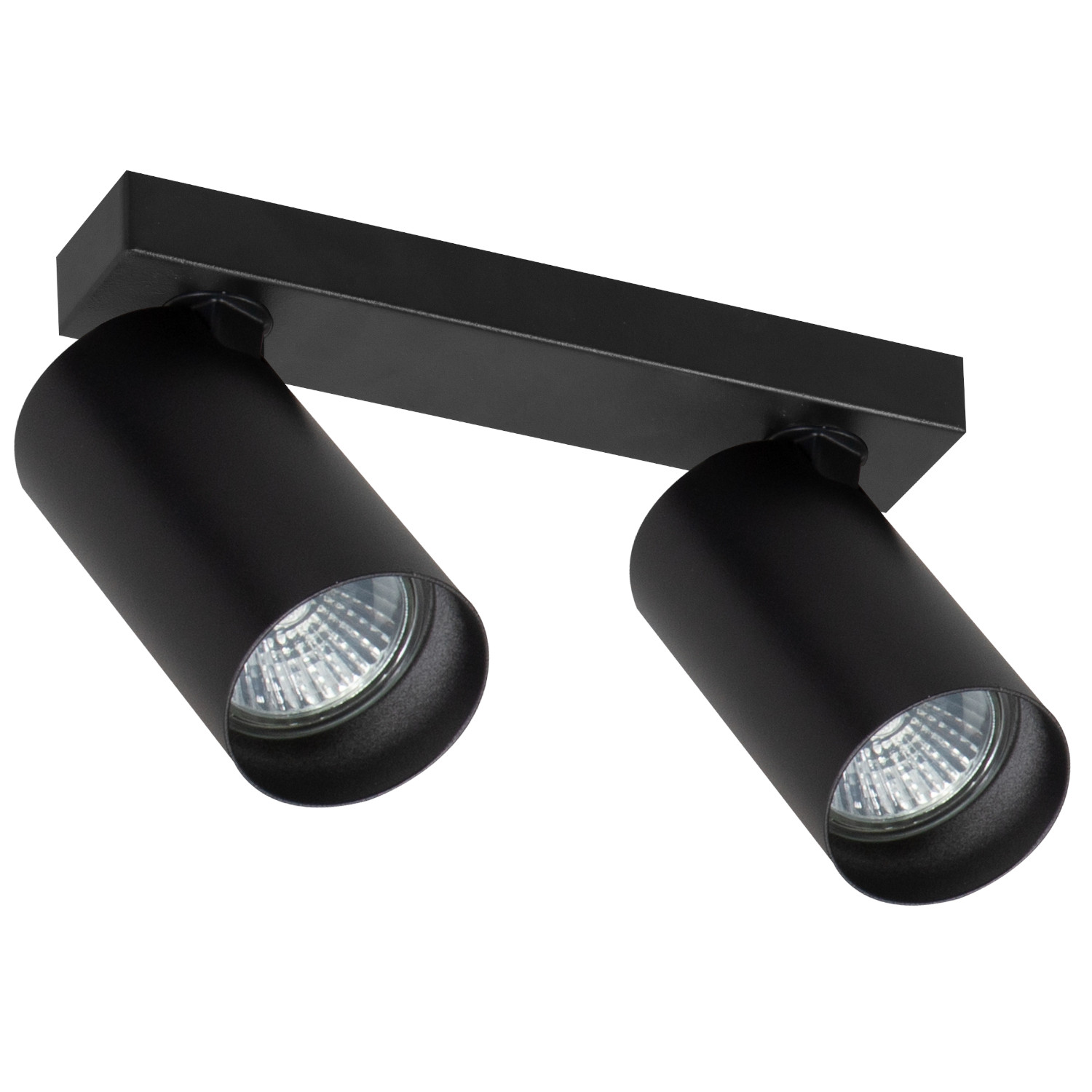 Reflektor sufitowy spot natynkowy Alasa listwa czarny 2xGU10x10W wym: 10 x 20 x 5,5 cm metal Alfa