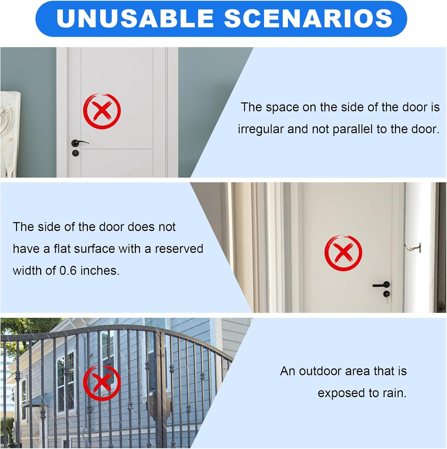 Capteurs d'alarme pour portes et fenêtres - Sécurité enfants, maison, bureau, magasin, dortoir, appartement, camping-car, lot de 4 - 6